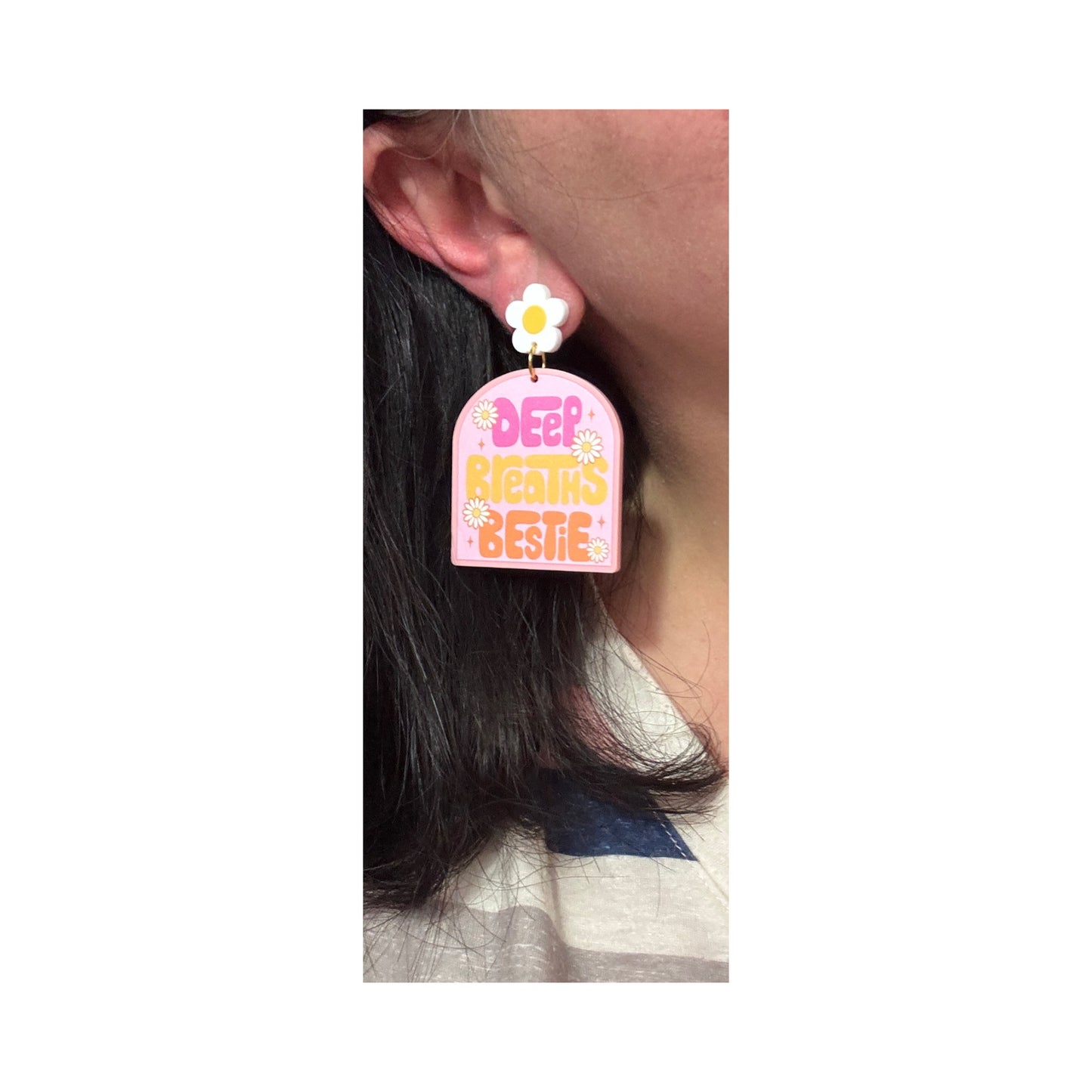 Deep Breaths Bestie Drop Earrings