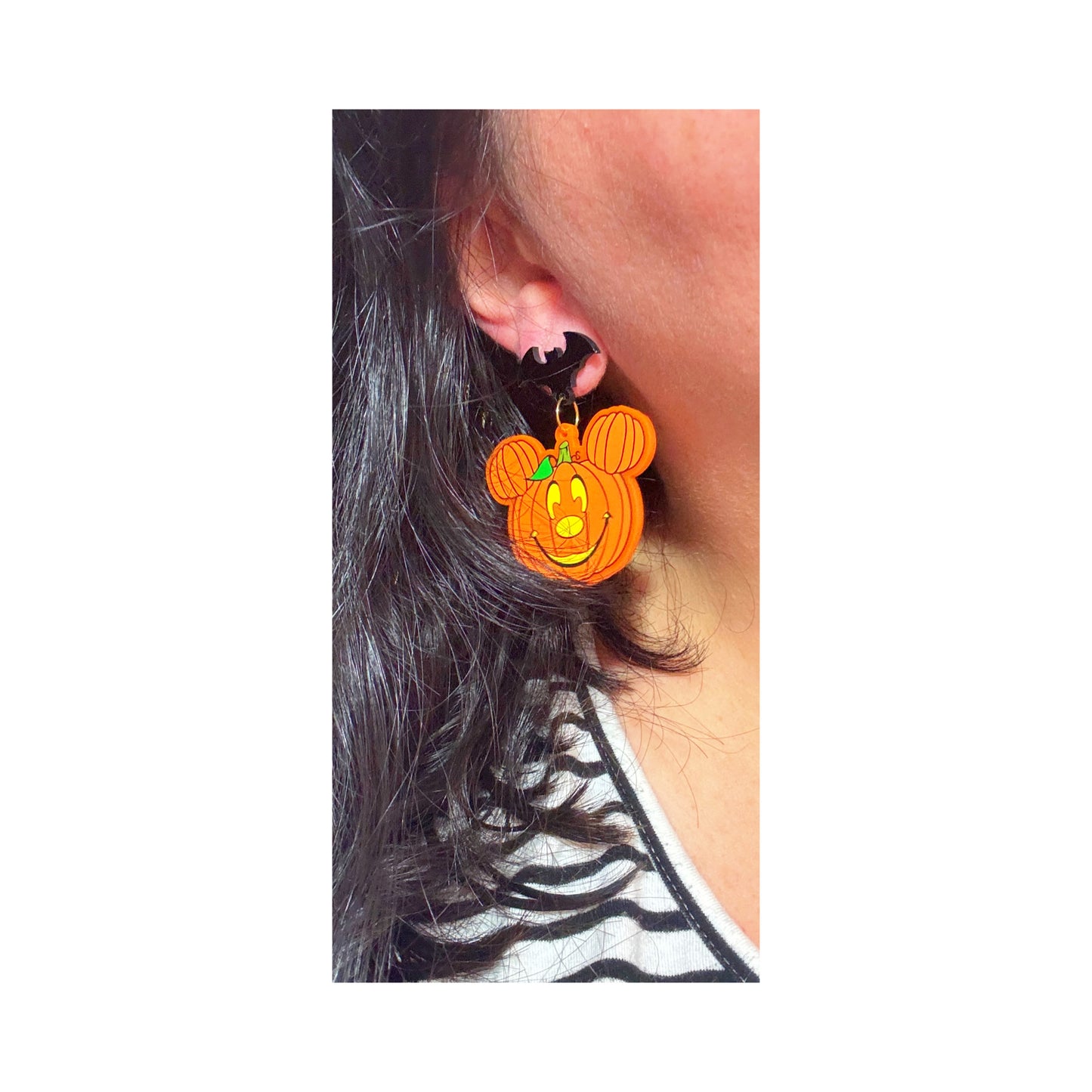 Mouse Pumpkin Classic Drop Earrings