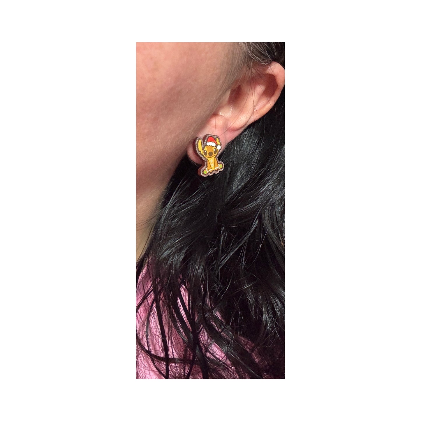 Gingerbread Stitch Post Earrings