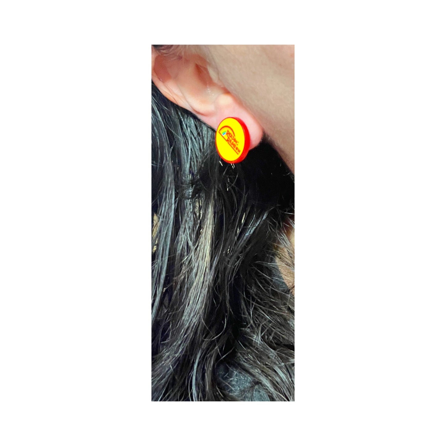 Reading Rainbow Acrylic Post Earrings