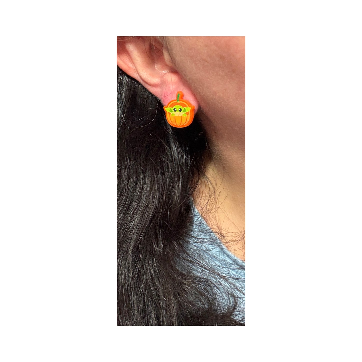 Pumpkin Child Post Earrings