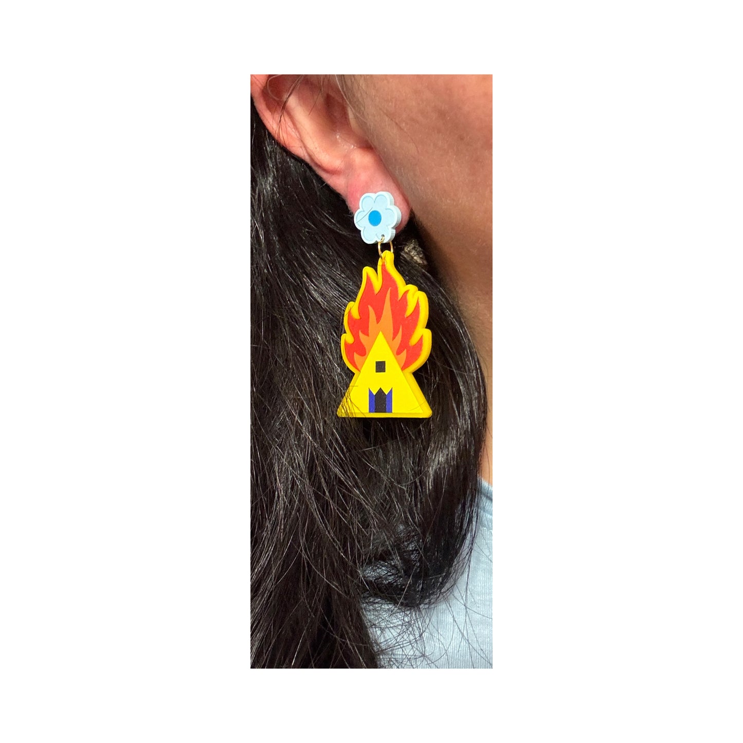 Midsommar Temple Drop Earrings