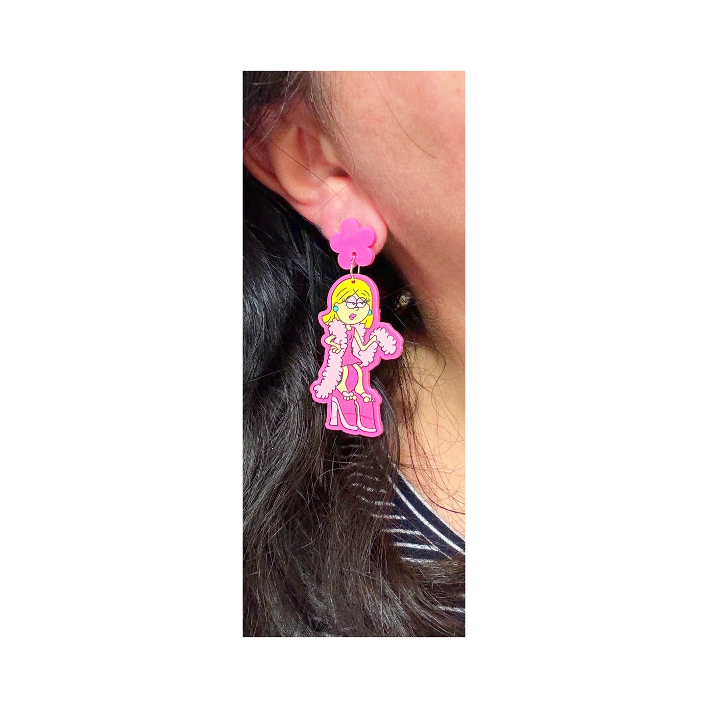 Lizzie Boa Drop Earrings