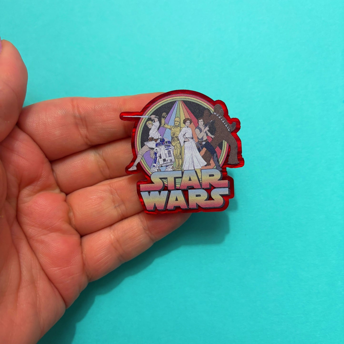 Retro Galactic Rebels Pin