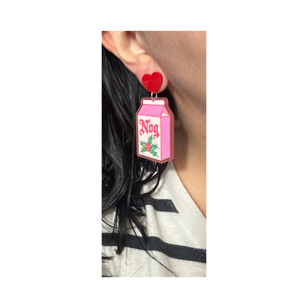 Vintage Nog Drop Earrings