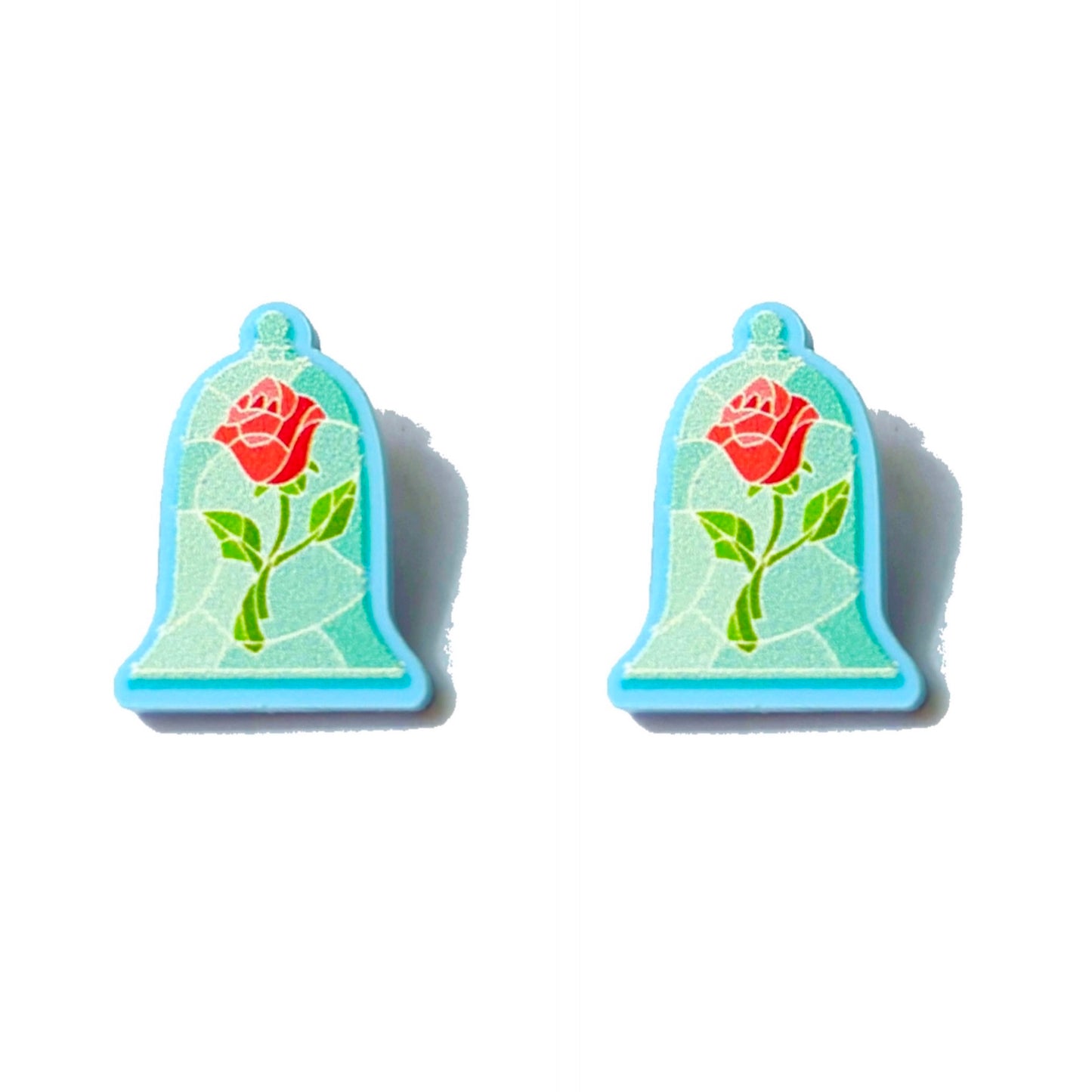 Enchanted Rose Post Earrings