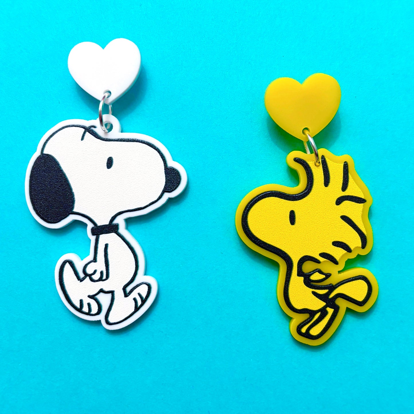 Beagle & Bird Drop Earrings