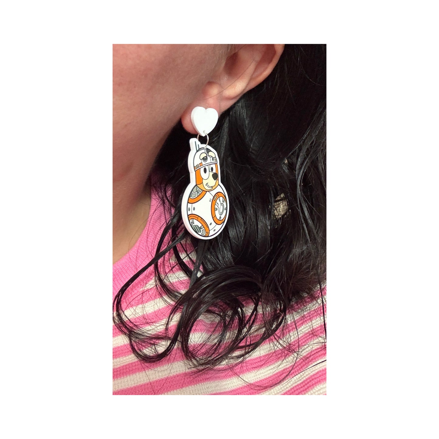 Droid Pups Drop Earrings