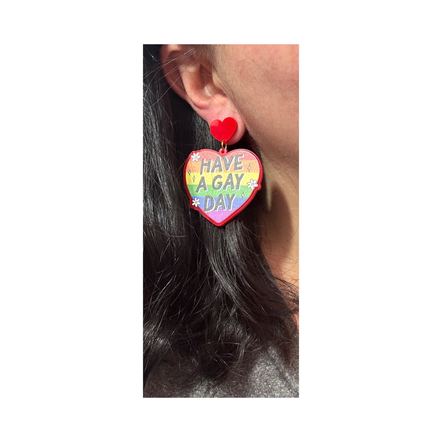 Have A Gay Day Drop Earrings