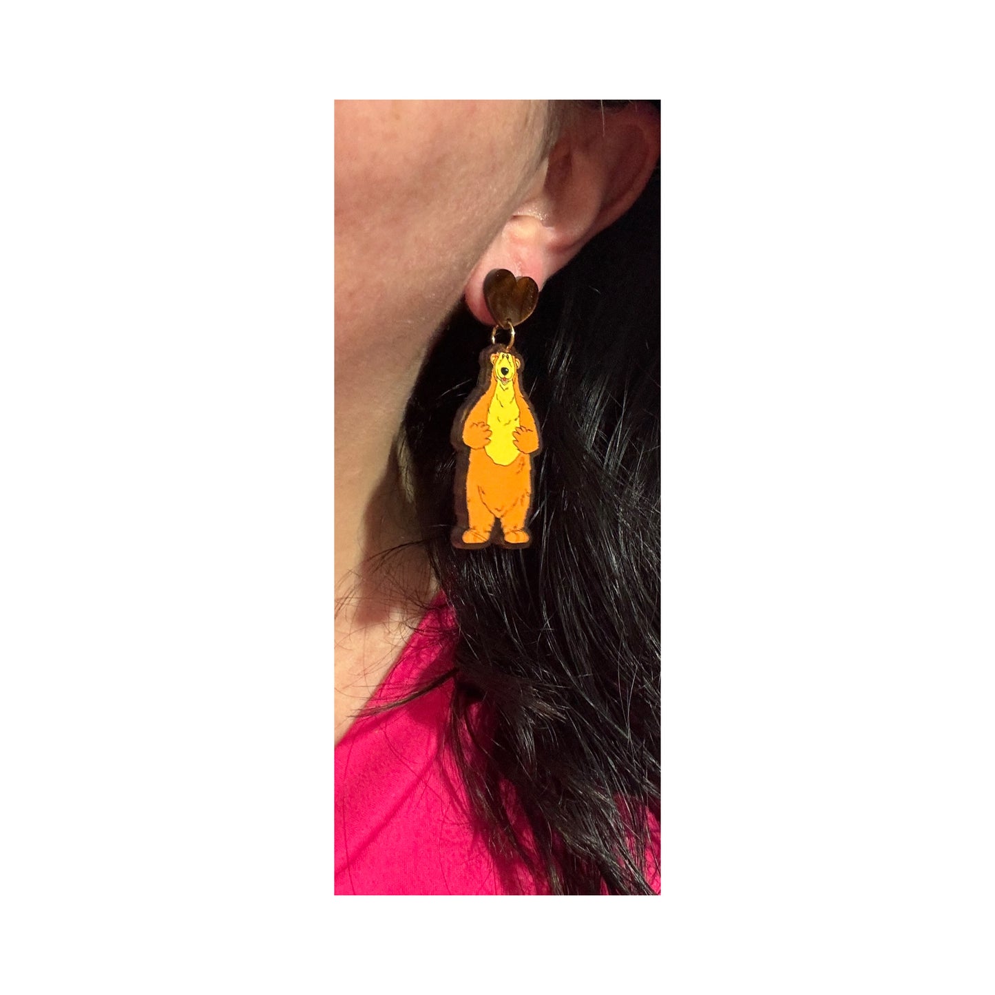 Bear Drop Earrings