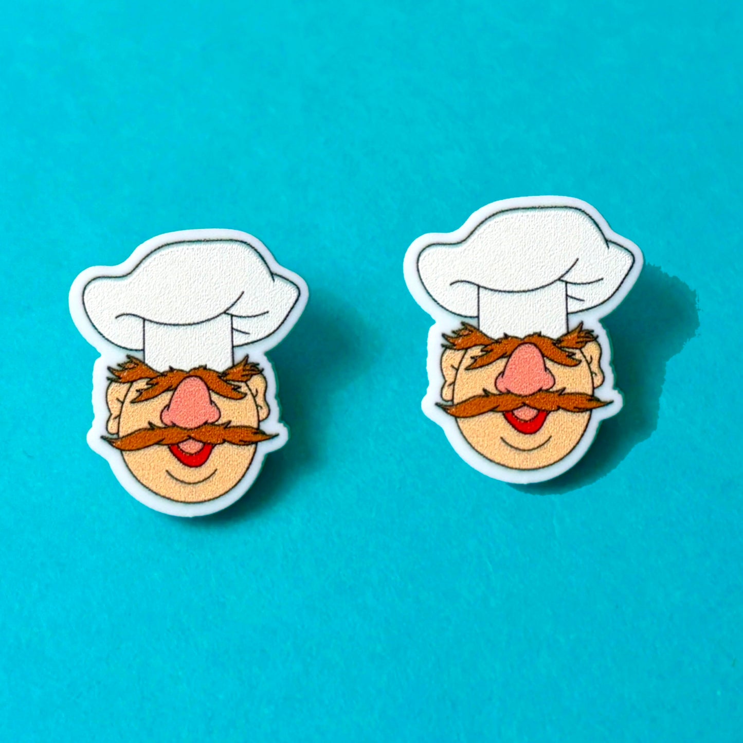 Swedish Chef Post Earrings