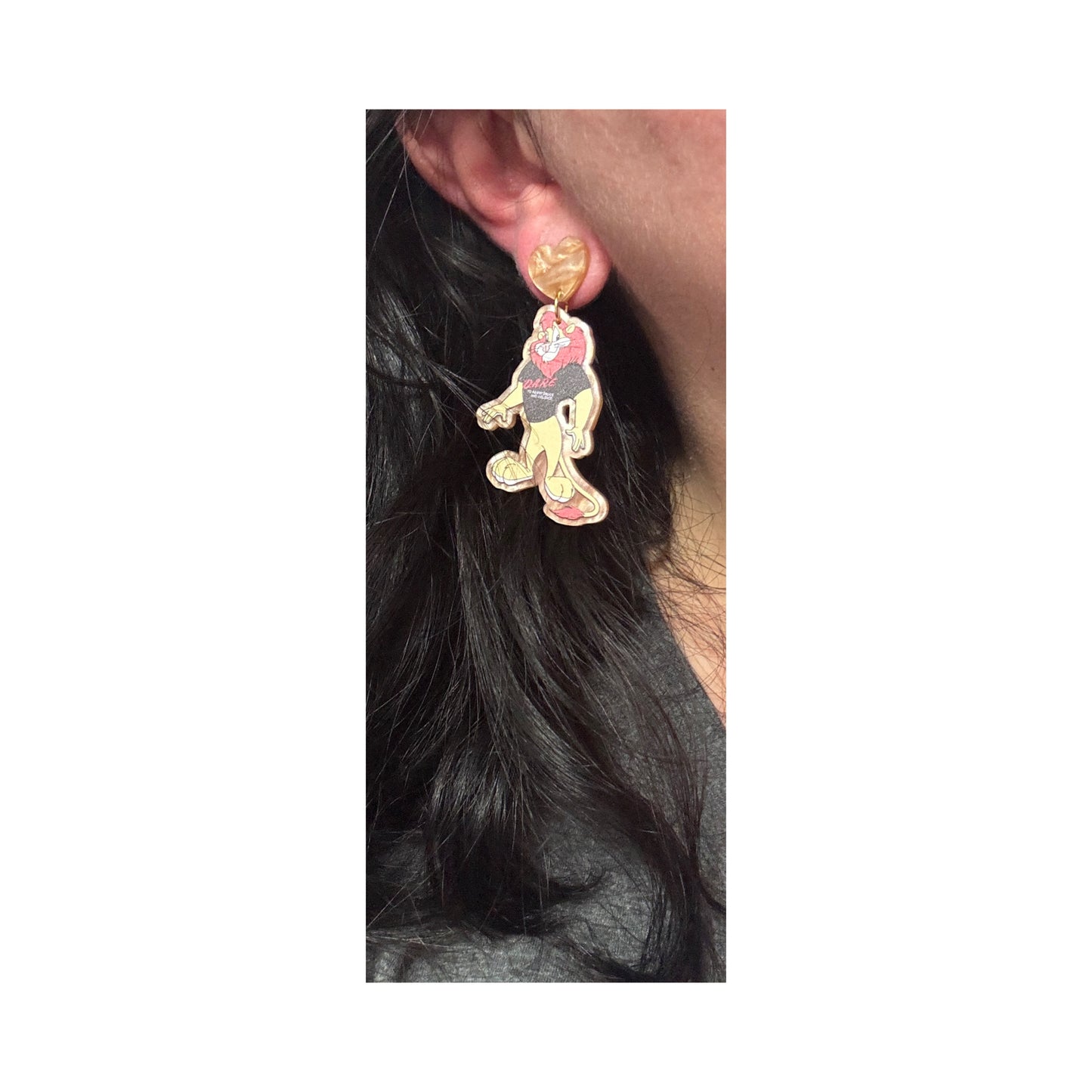 DARE Lion Drop Earrings