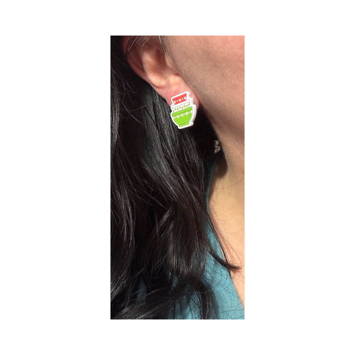 Holiday Pyrex Post Earrings