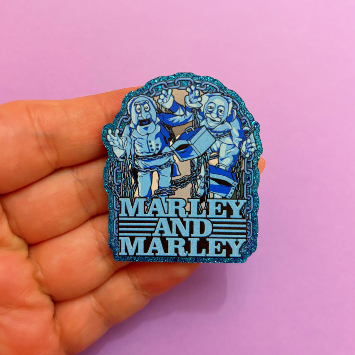 Marley & Marley Glitter Pin