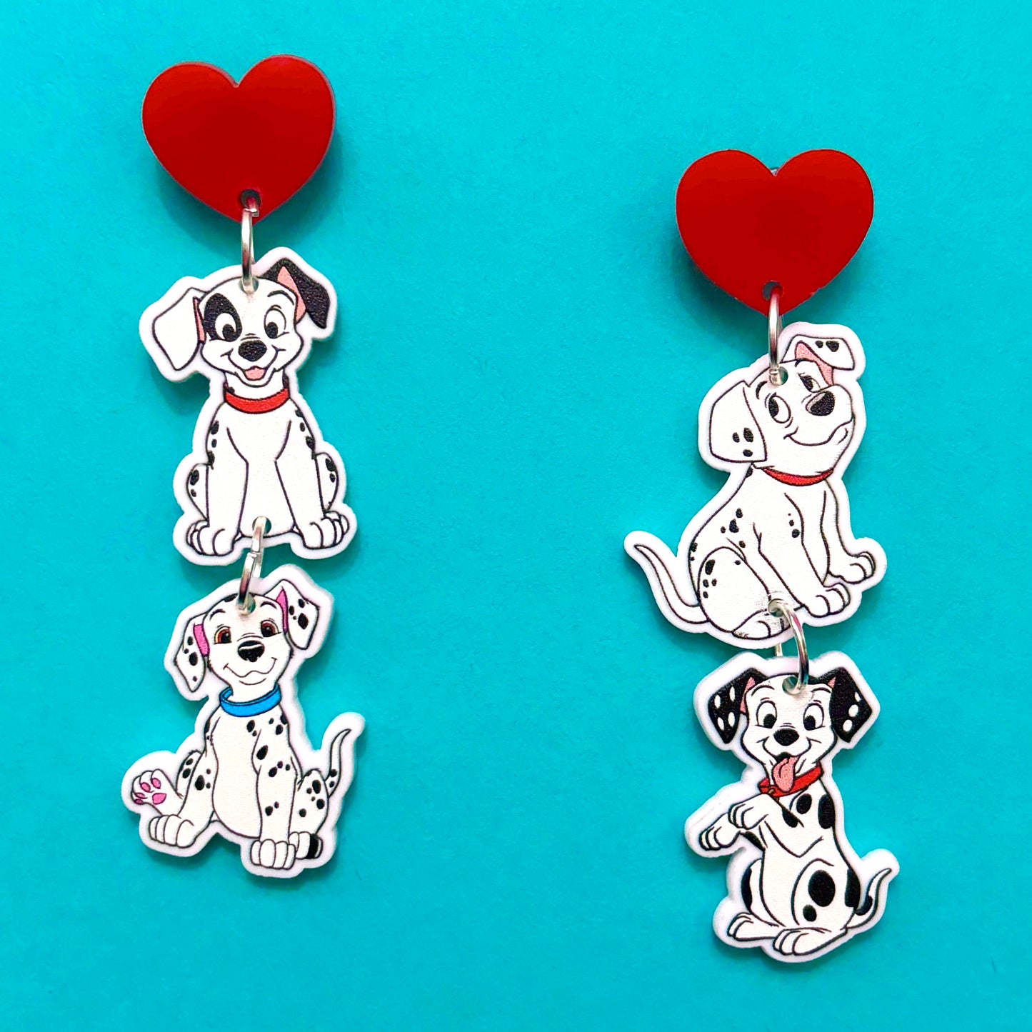 Dalmatians Tiered Drop Earrings