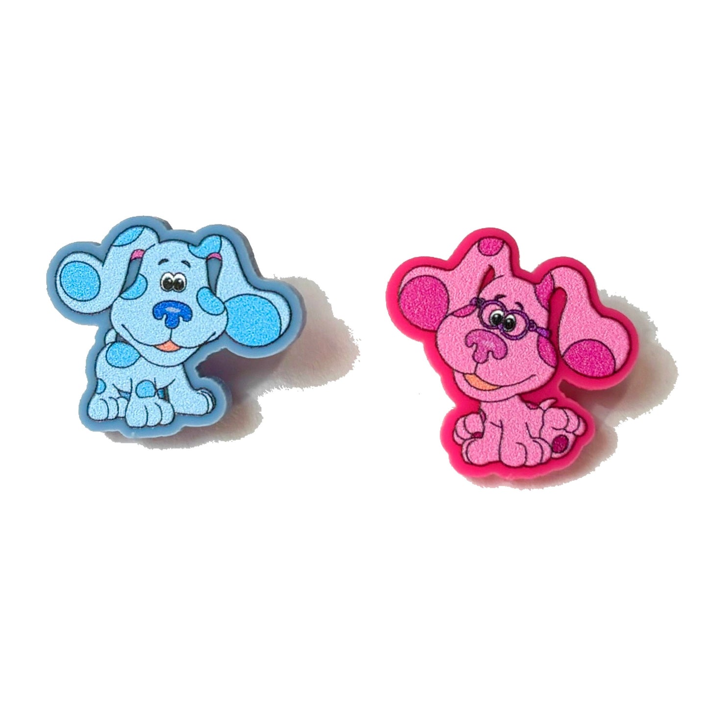 Blue & Magenta Post Earrings