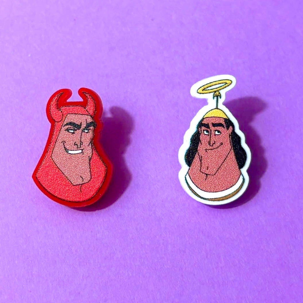Devil/Angel Kronk Post Earrings