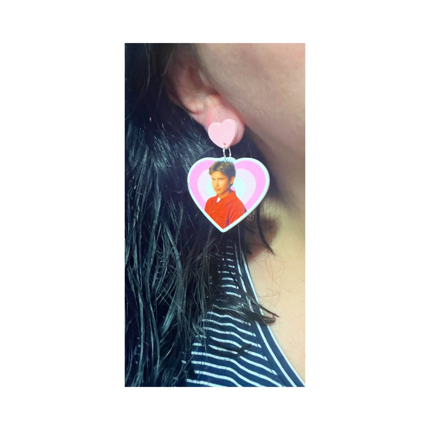 90s JTT Heart Drop Earrings