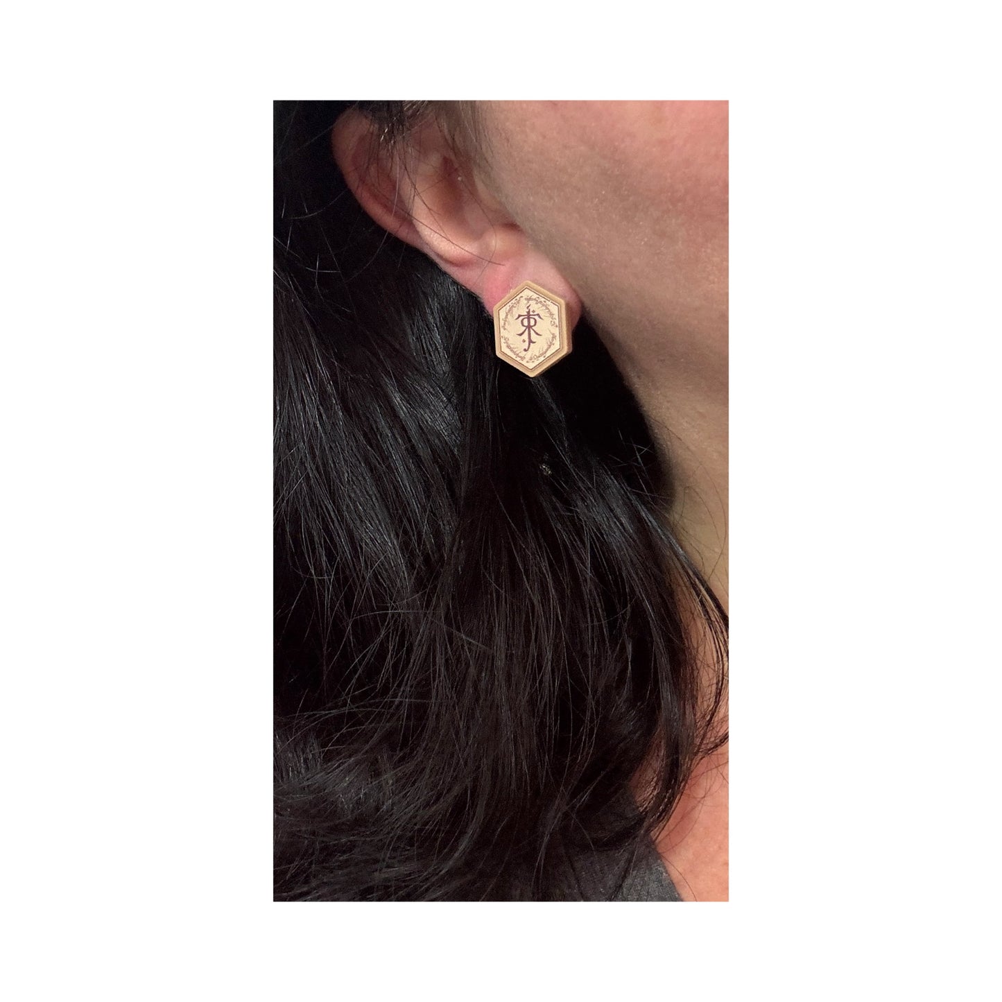 Middle Earth Monogram Post Earrings