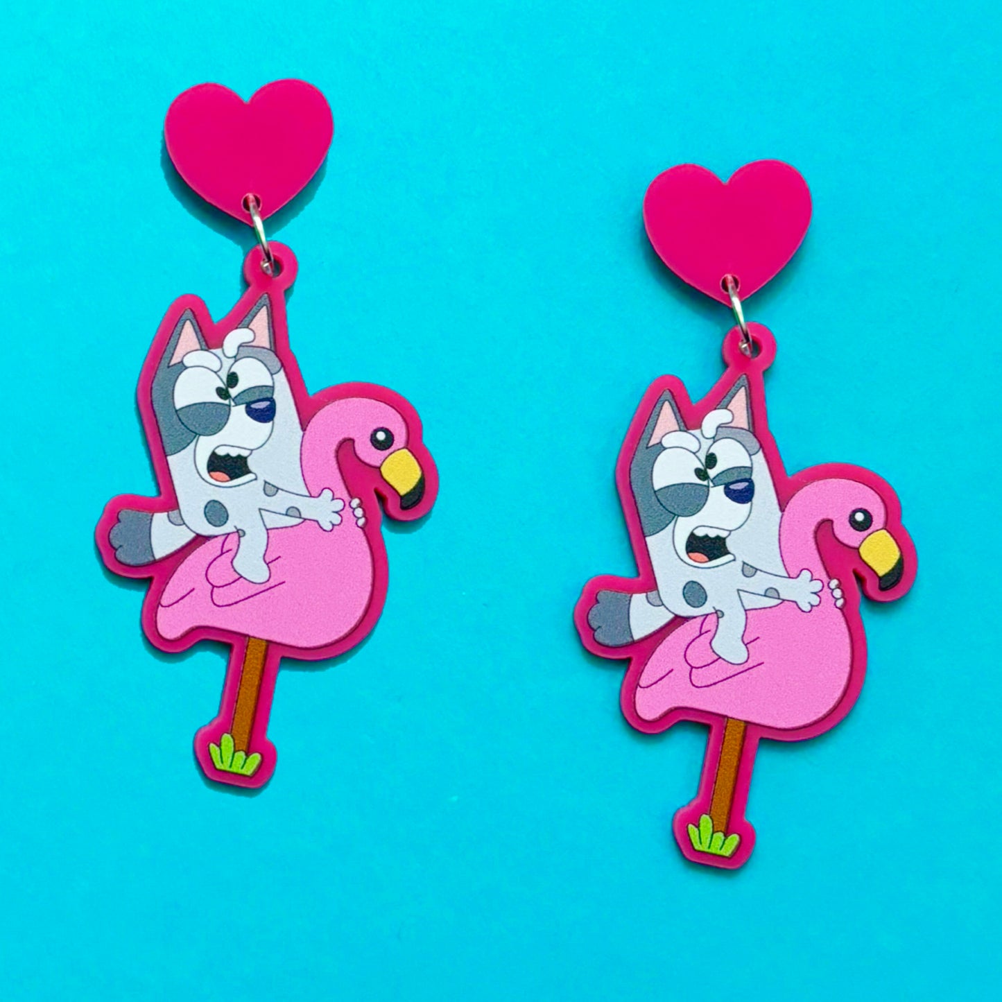 Flamingo Queen Drop Earrings