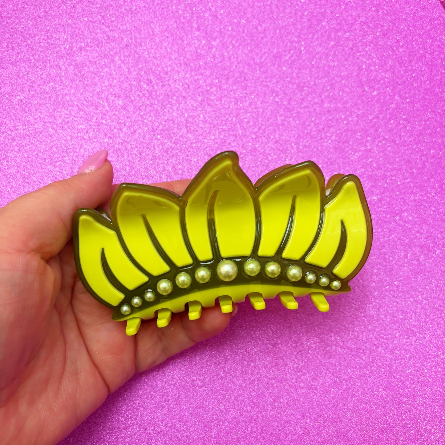Bayou Princess Crown Claw Clip Large