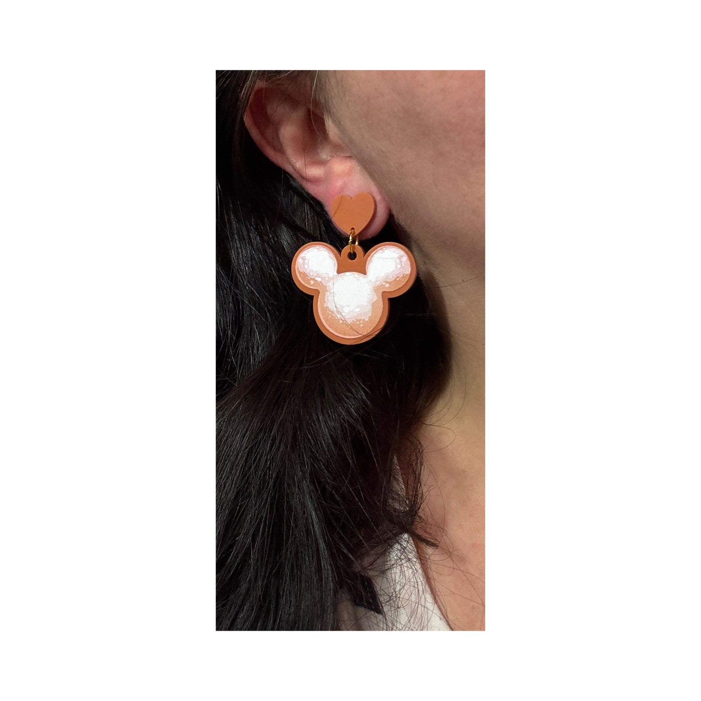 Mouse Beignet Drop Earrings