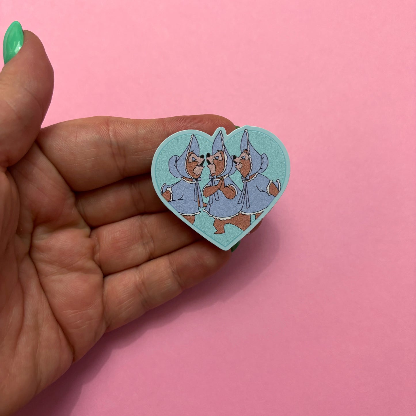 Sun Bonnet Trio Heart Pin