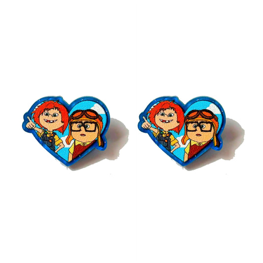 Carl & Ellie Kids Heart Post Earrings