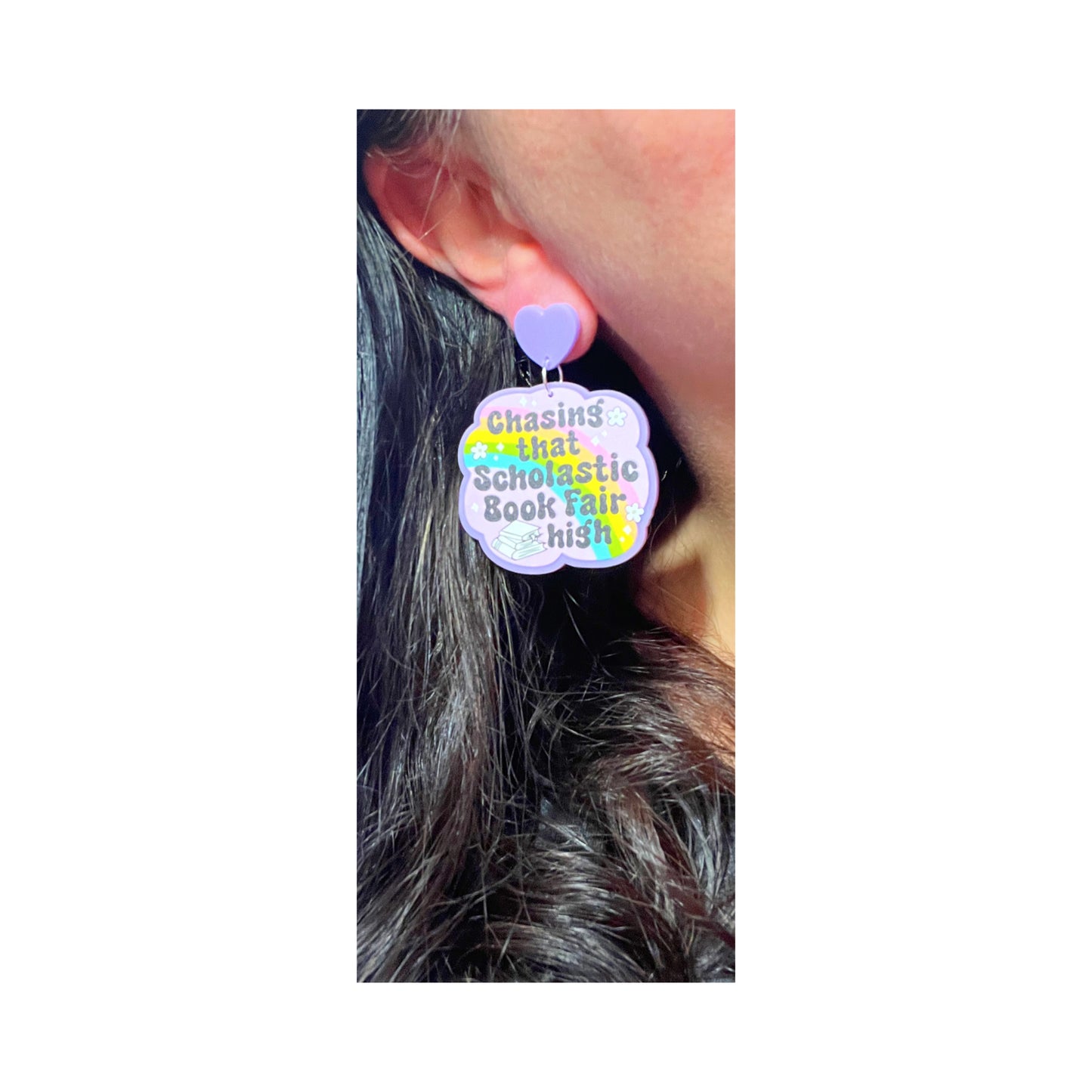 90s Book Fair Drop Earrings