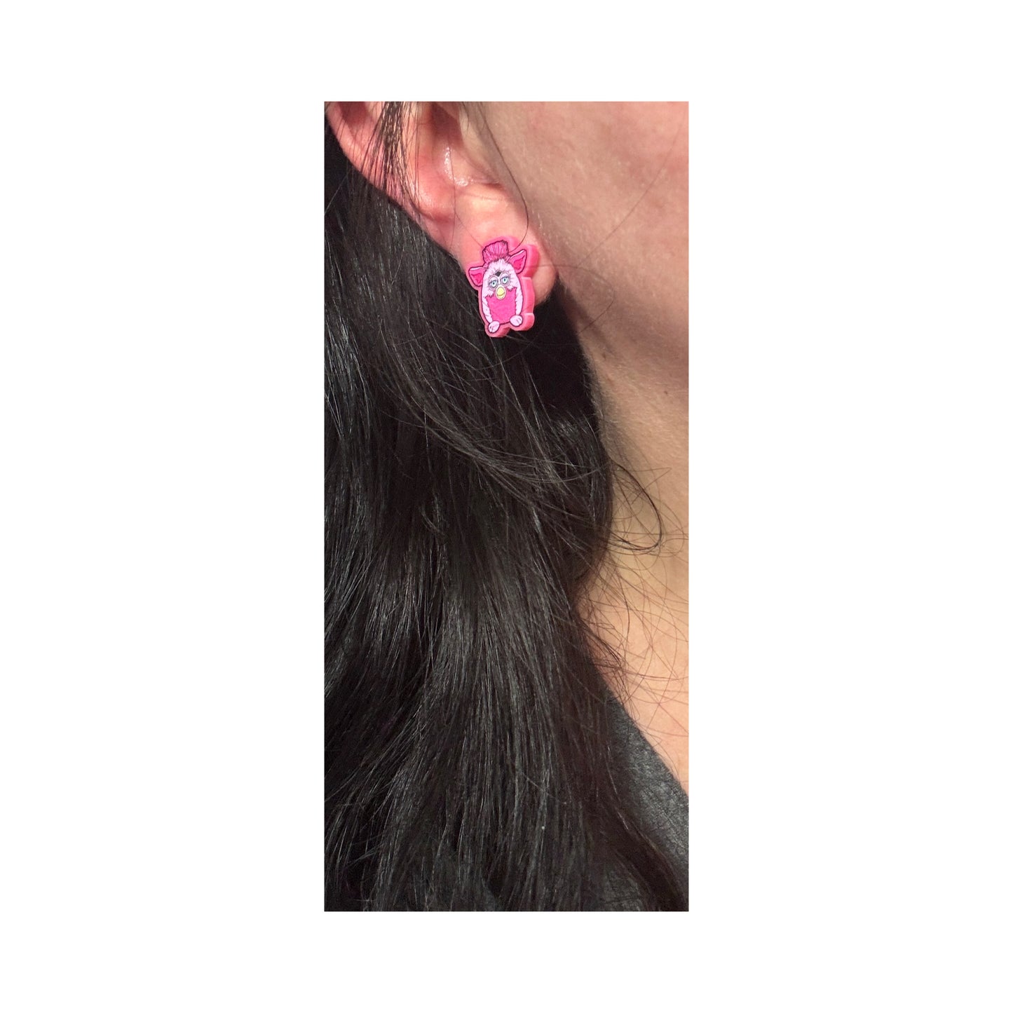 90s Furbaby Post Earrings