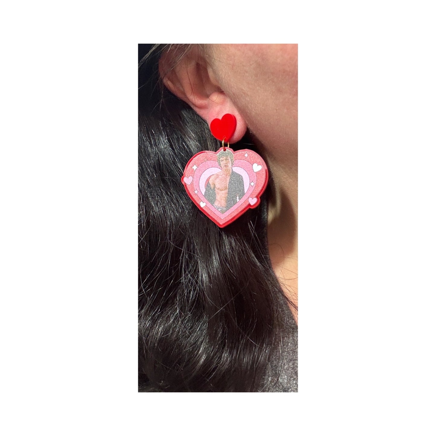 Connor & Hudson Heart Drop Earrings