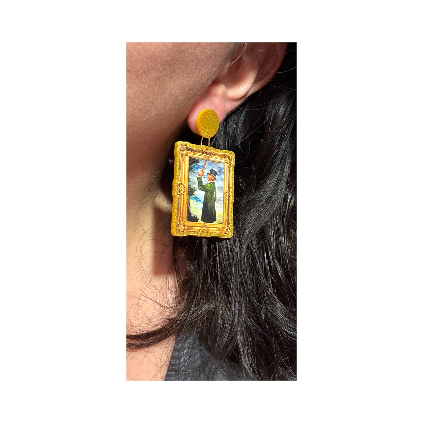 Dueling Ghosts Drop Earrings