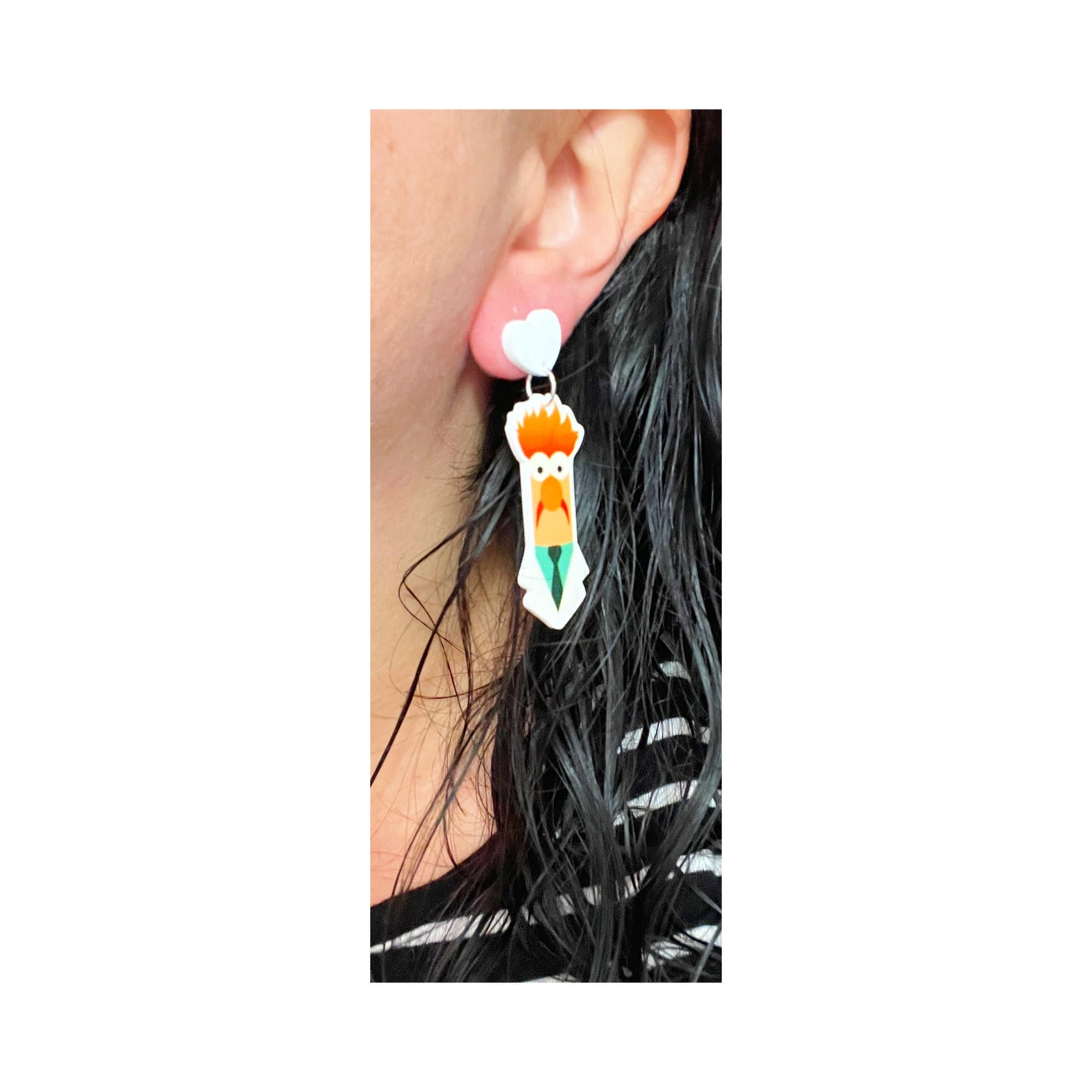 Beaker Inspired Drop Earrings