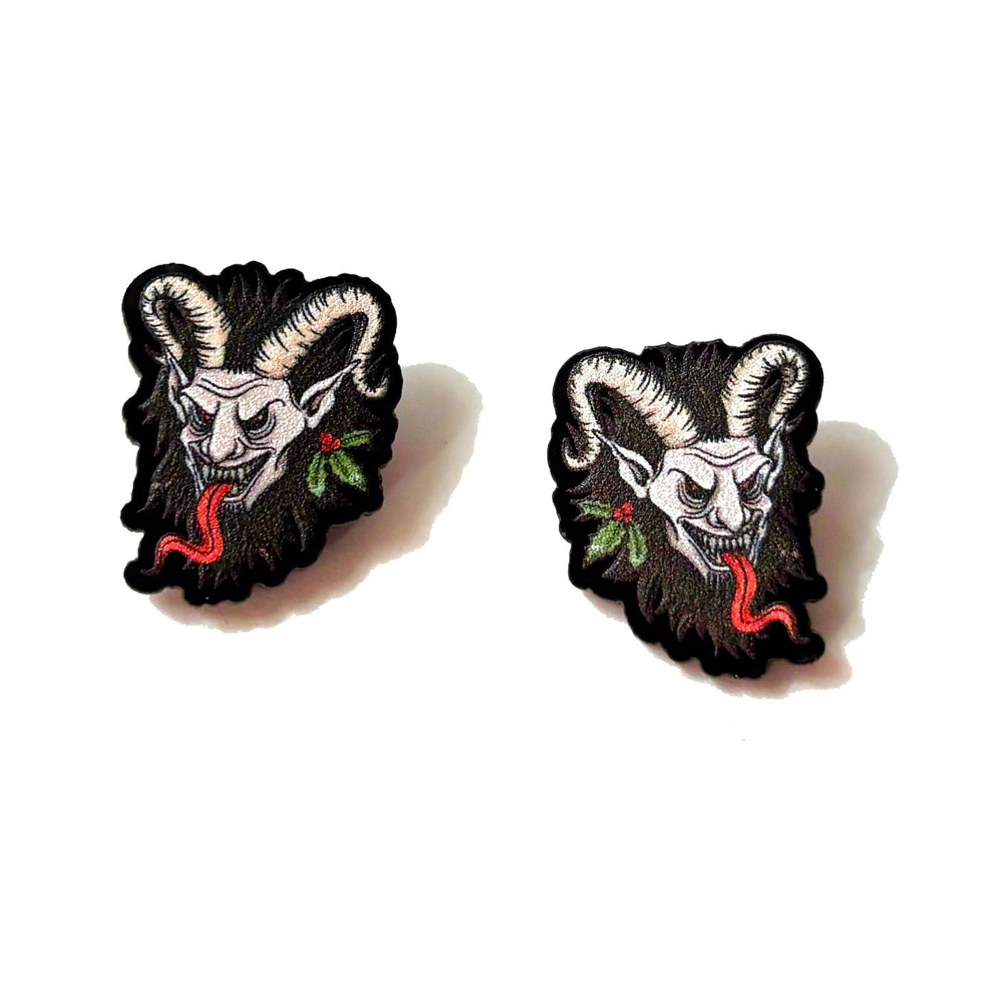 Krampus Post Earrings