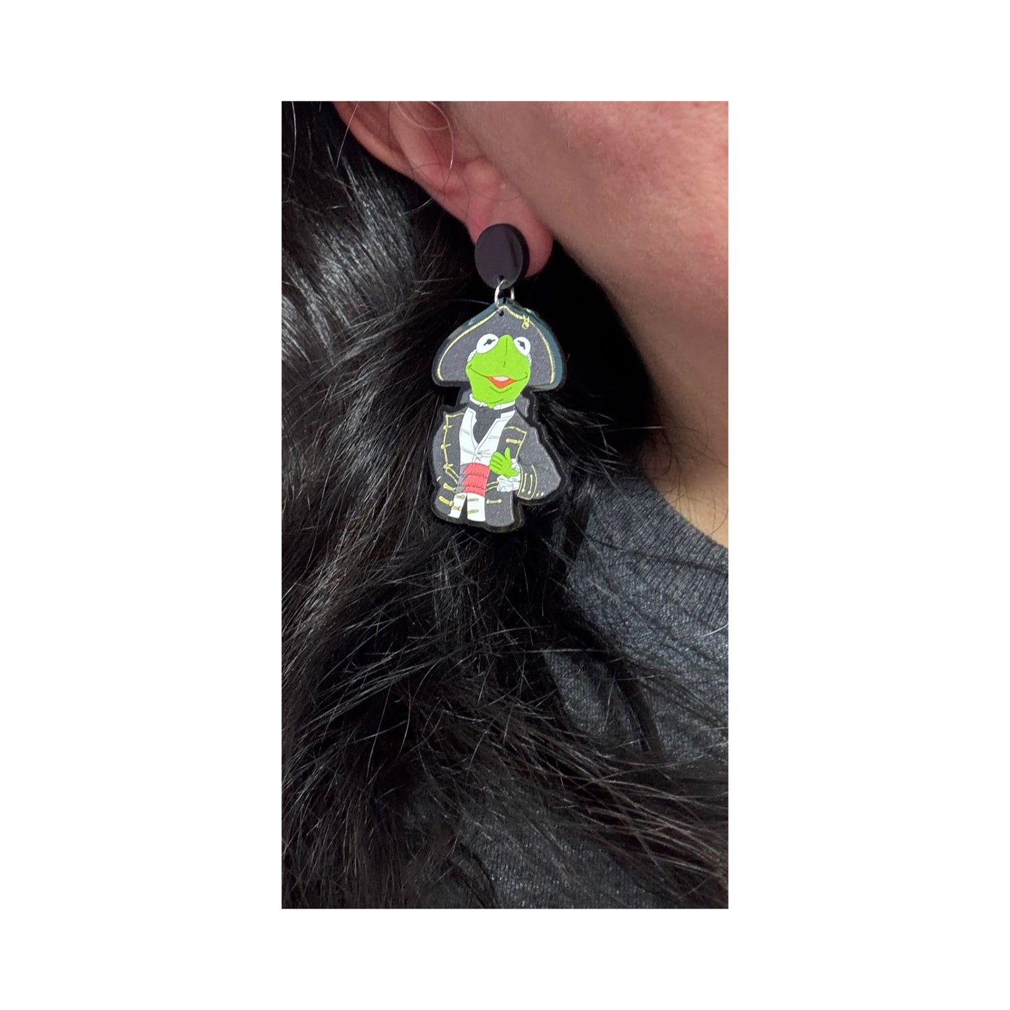 Captain Kermie Drop Earrings