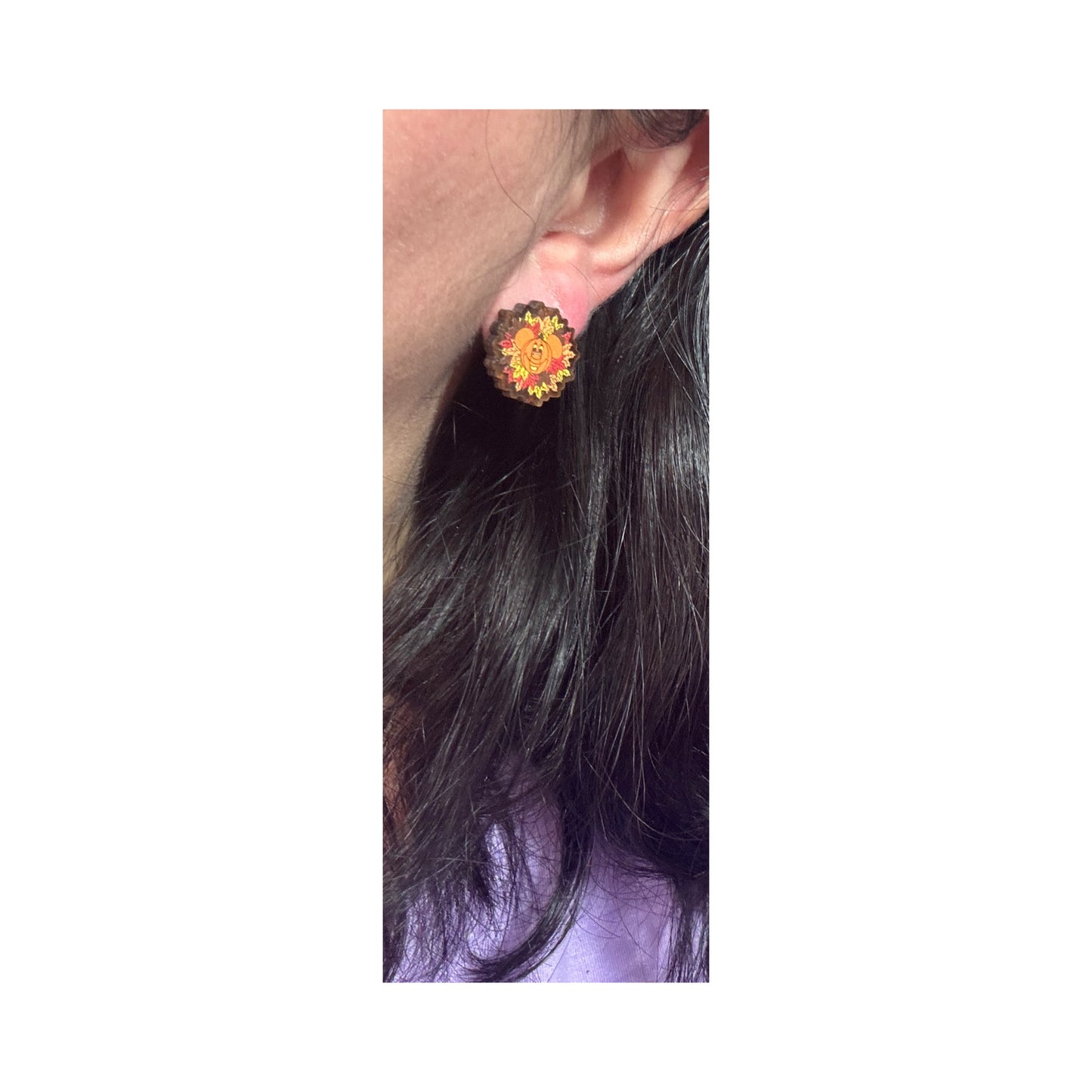 Autumn Mouse Post Earrings