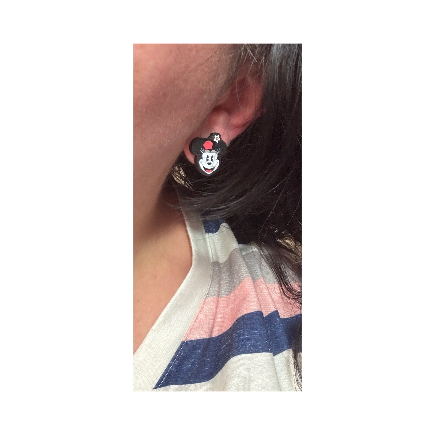 Vintage Mouse Couple Post Earrings