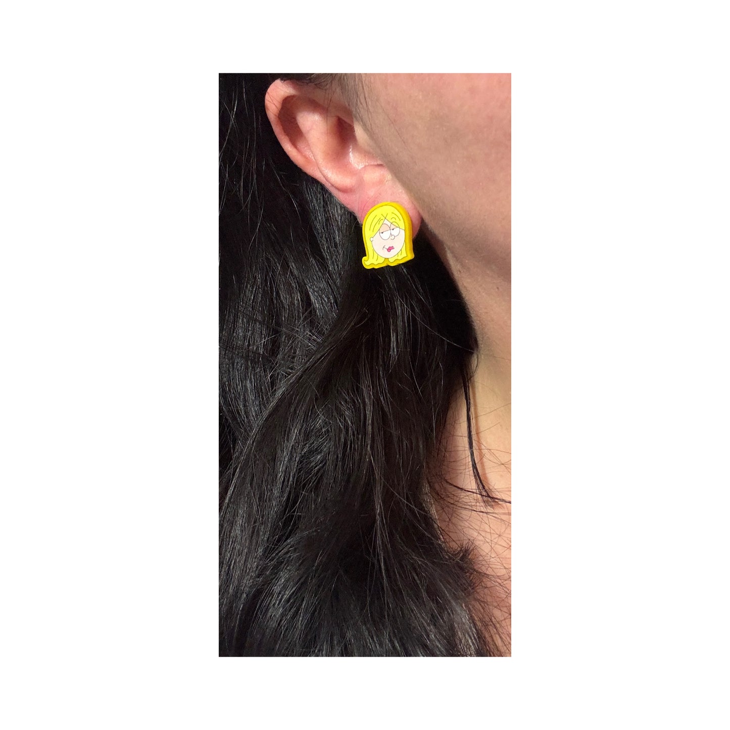 Lizzie Eye Roll Post Earrings