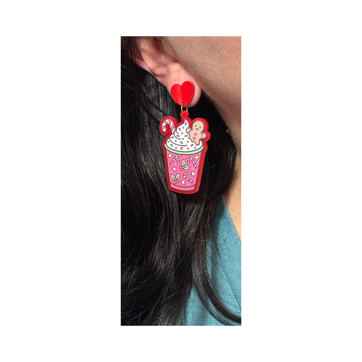 Festive Frappe Drop Earrings