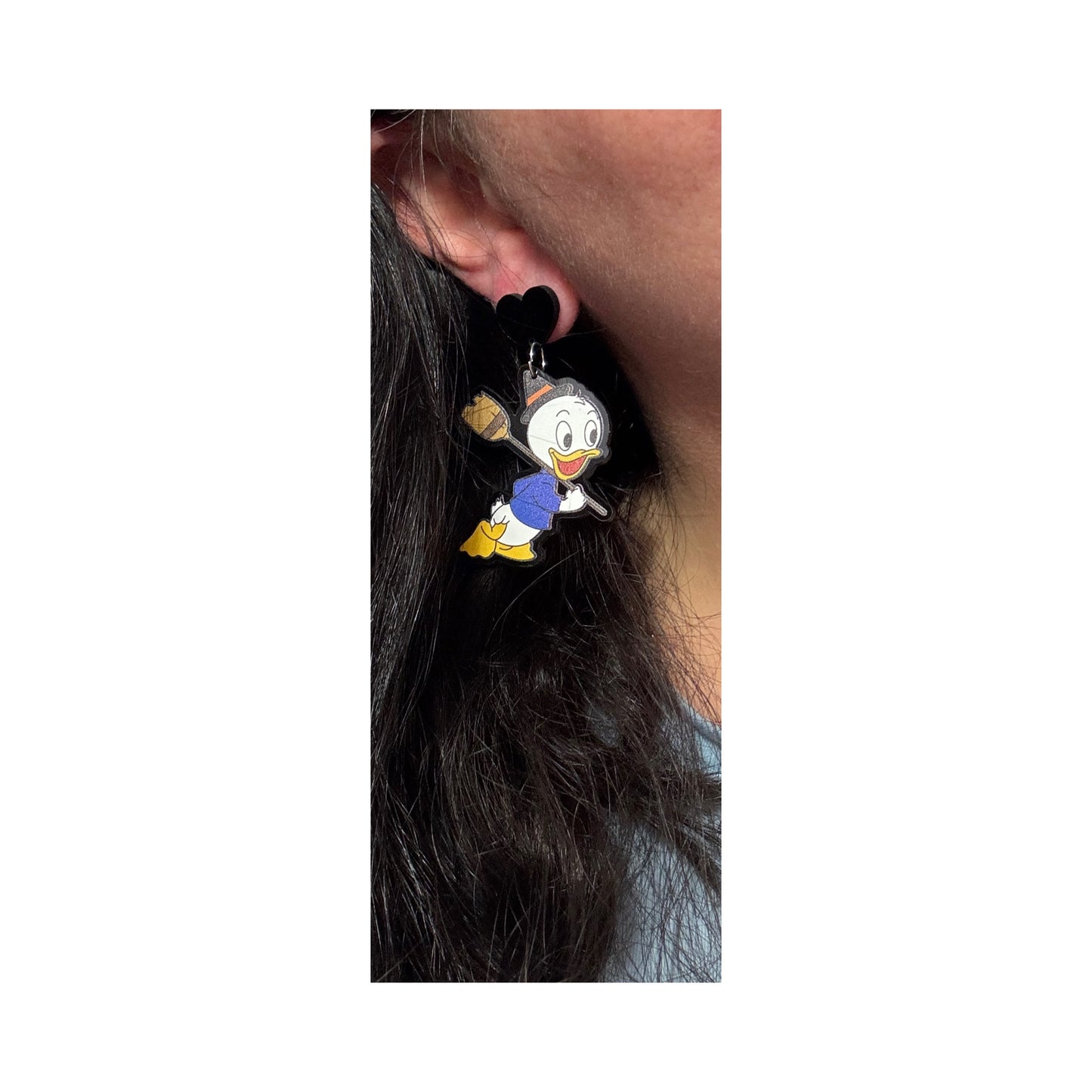 Dewey Witch Duck Drop Earrings