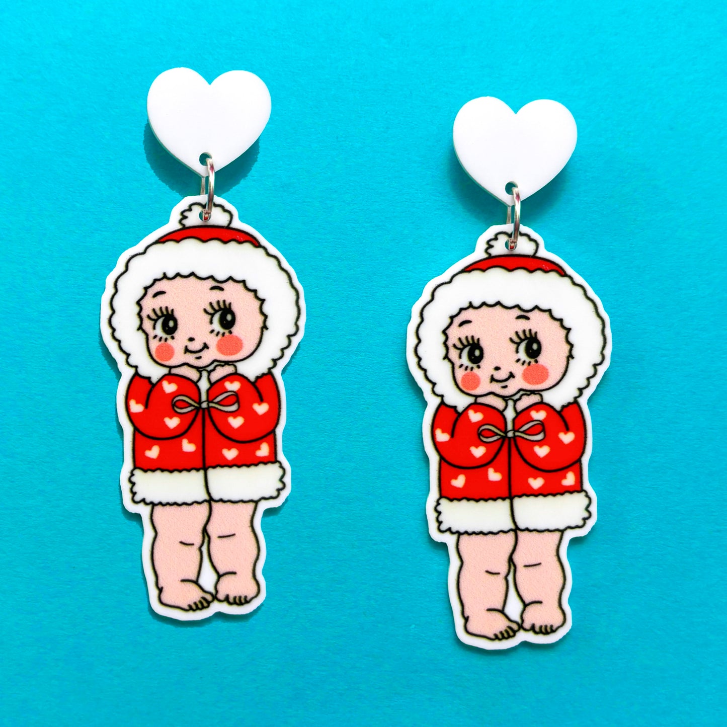 Winter Cutie Doll Drop Earrings