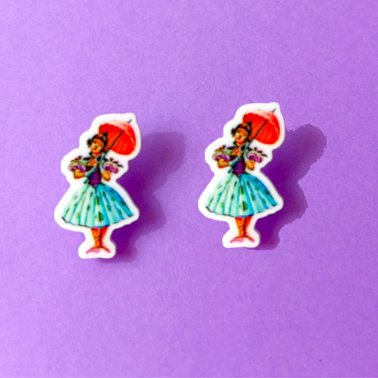 Tightrope Girl Post Earrings