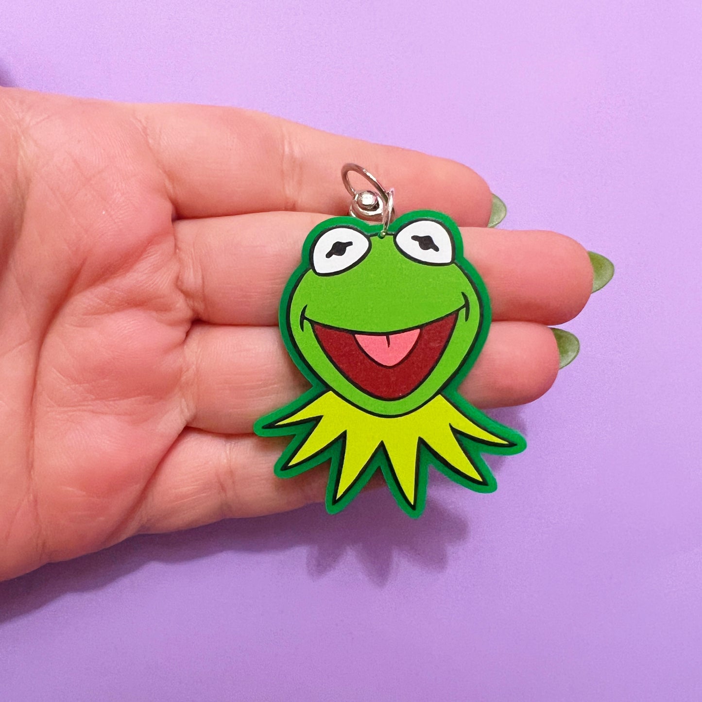 Kermie Keychain or Bag Charm