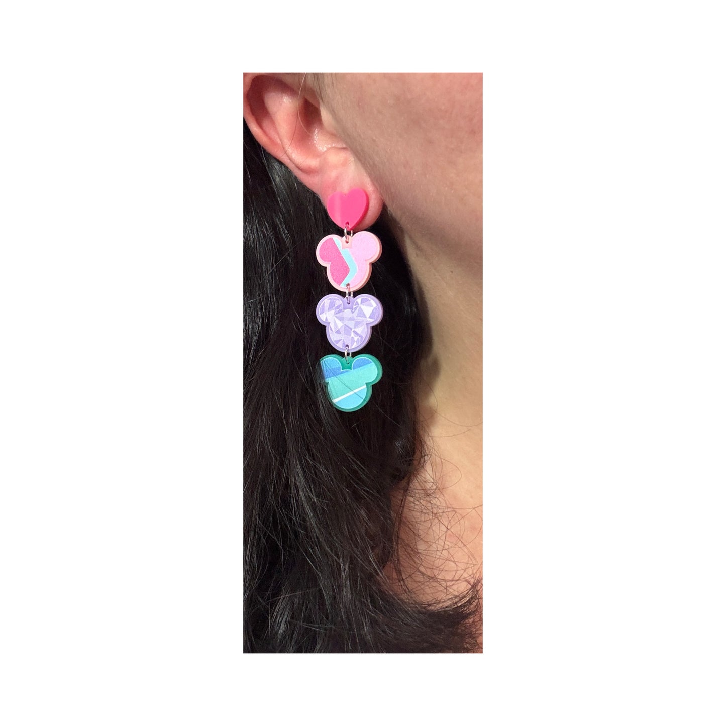 Park Walls Mouse Tiered Drop Earrings