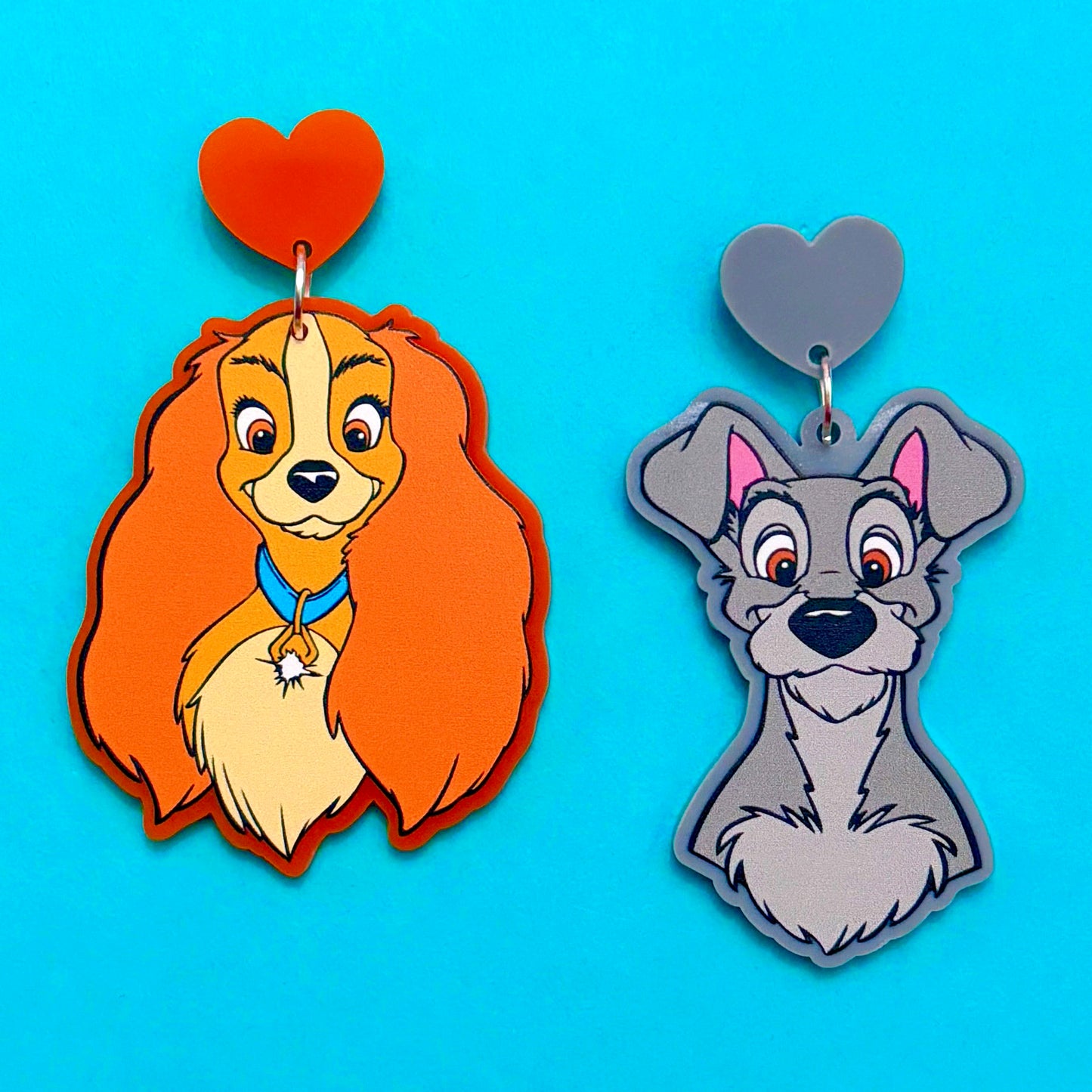 Lady & Tramp Acrylic Drop Earrings
