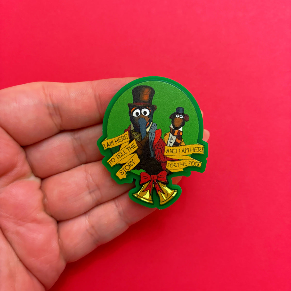 Gonzo Dickens & Rizzo Pin