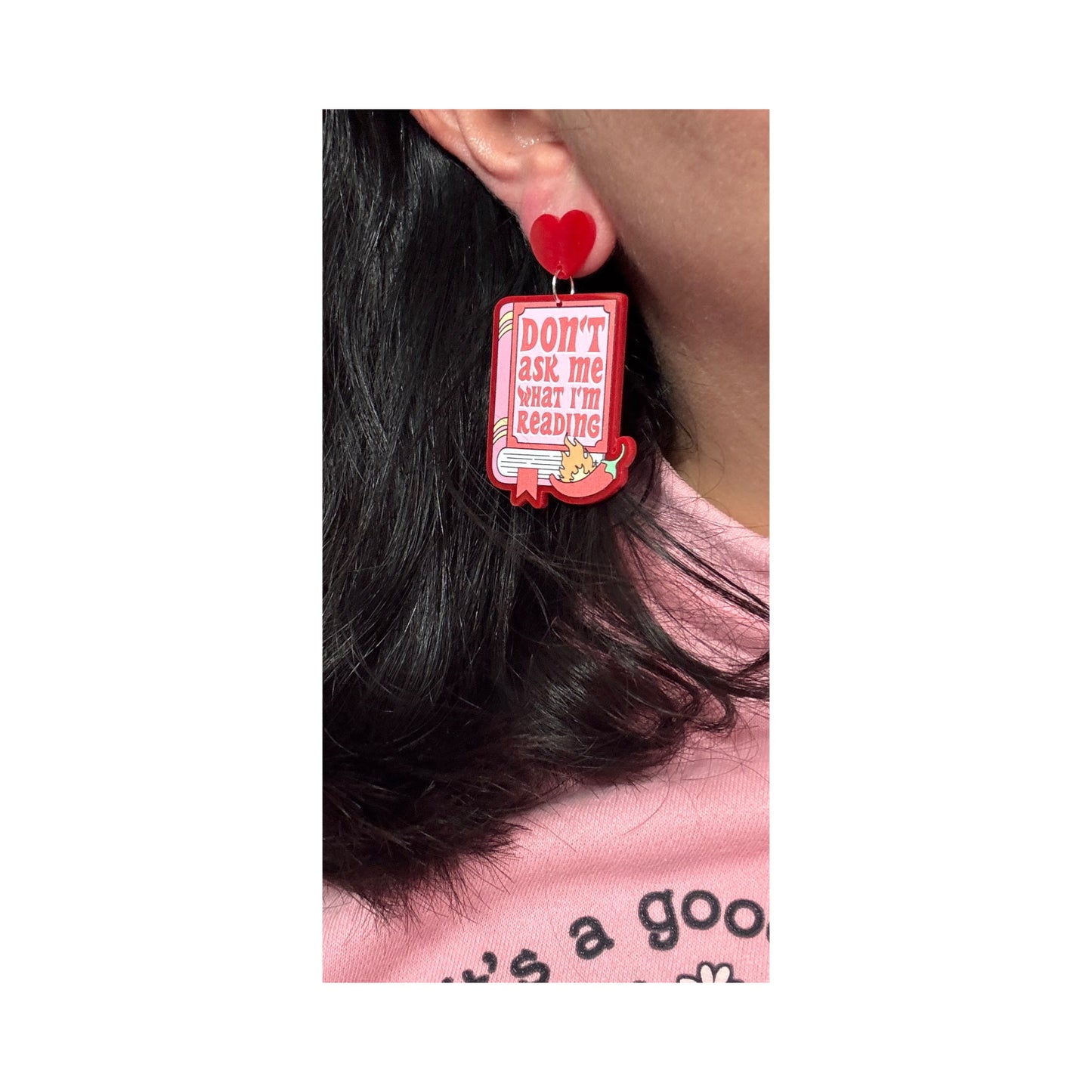Don’t Ask Me What I’m Reading Drop Earrings