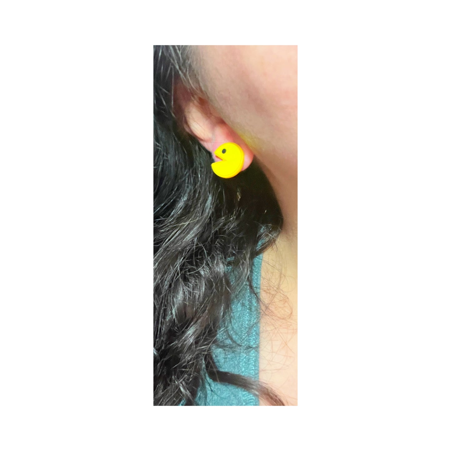 Pac-Man Post Earrings