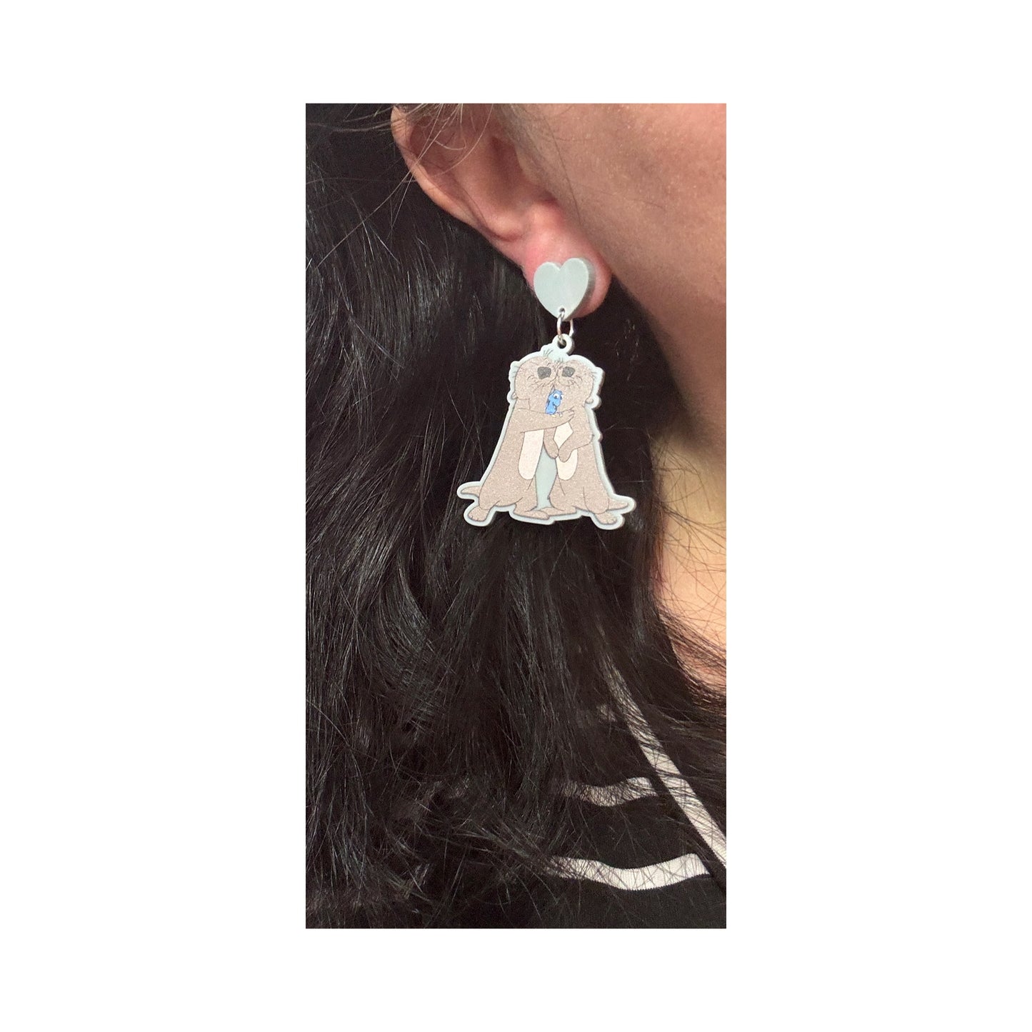 Otter Hugs Drop Earrings