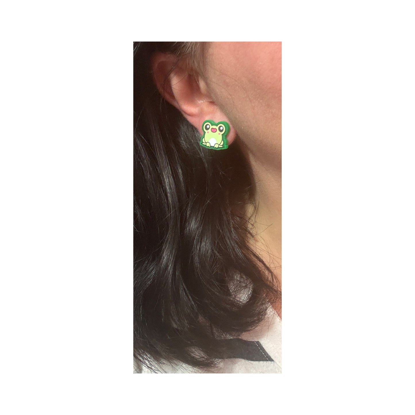 Spring Frog Cutie Post Earrings
